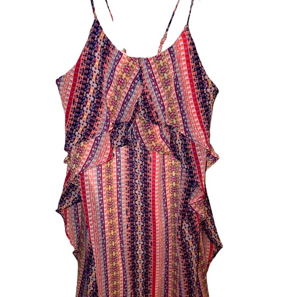 BCBGMaxAzria Boho Multicolored Mini Dress - Picture 3 of 8